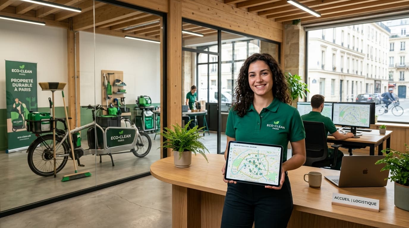 Permanence logistique et accueil Nova Cleaning Paris